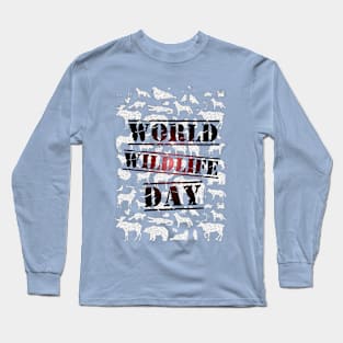 World wildlife day Long Sleeve T-Shirt